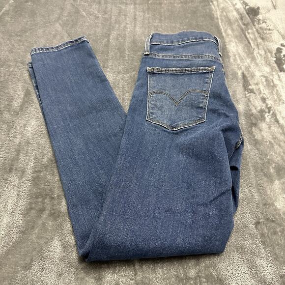 Levi's Slimming Skinny Jeans Women's 29 Blue High Rise Denim Pants Cowboy - Picture 8 of 13